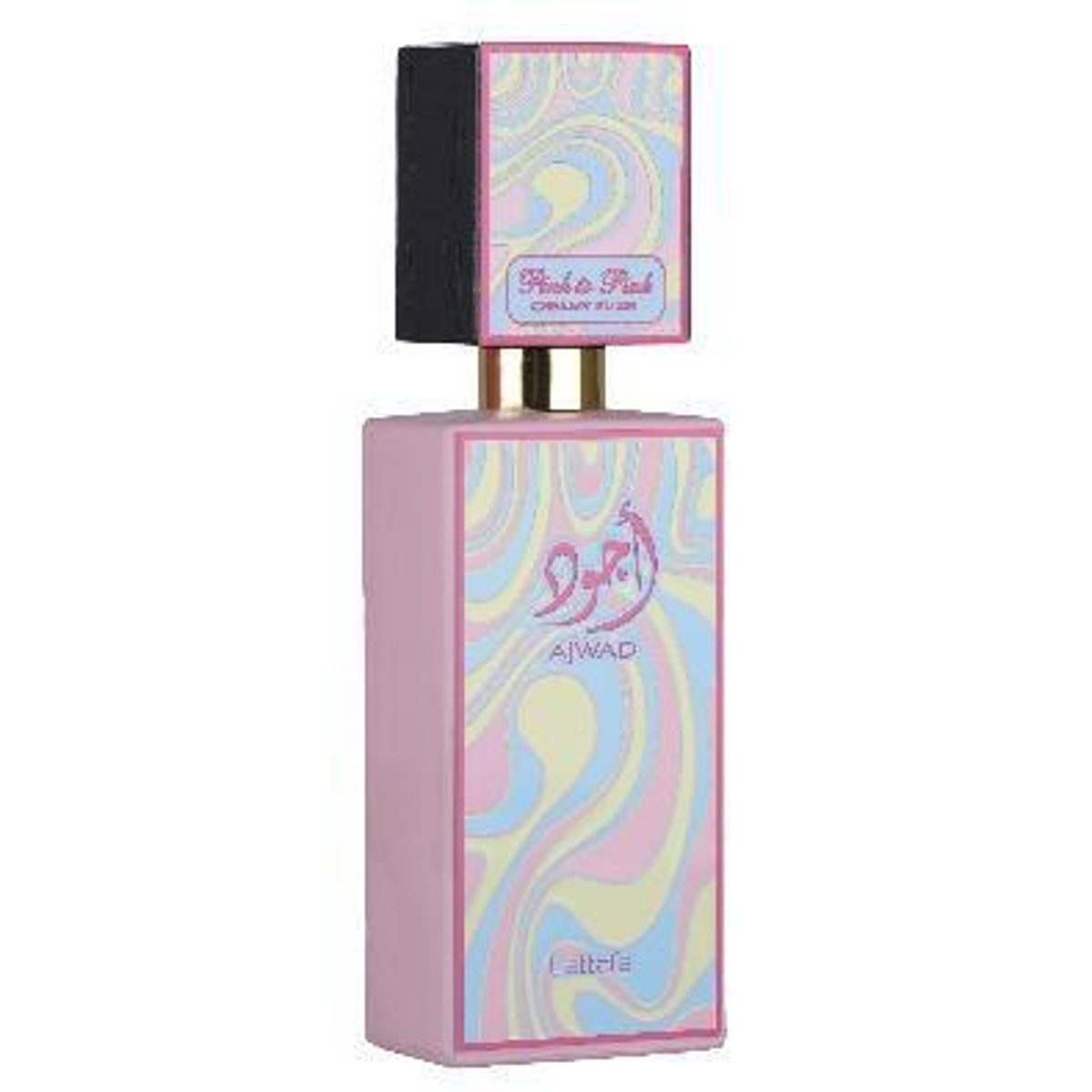 Lattafa Ajwad Pink to Pink Creamy Elixir perfume bottle