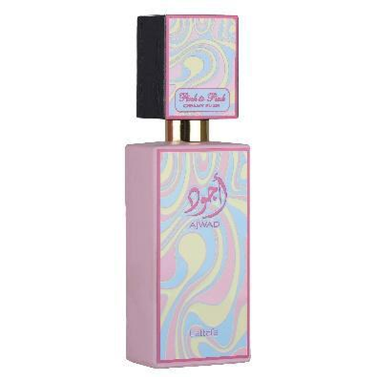 Lattafa Ajwad Pink to Pink Creamy Elixir perfume bottle