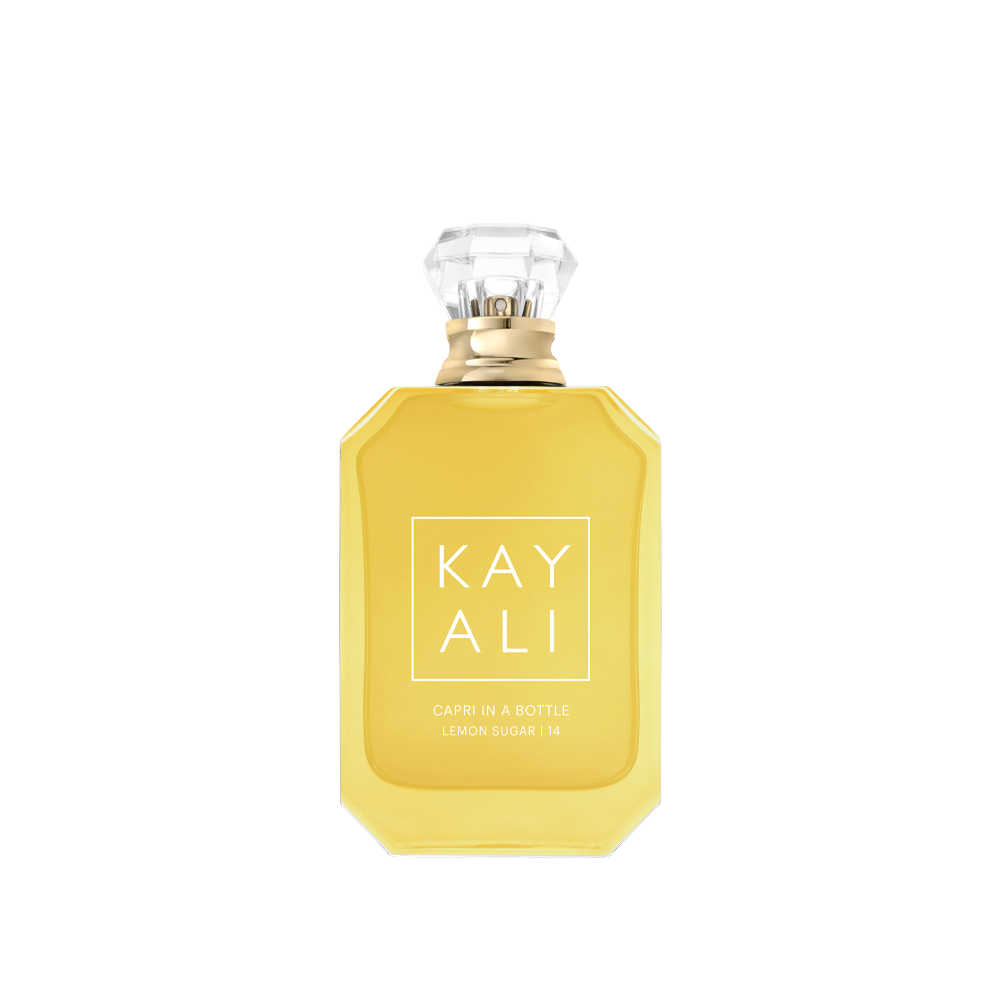 Capri in a Bottle Lemon Sugar 14 by Kayali perfume bottle