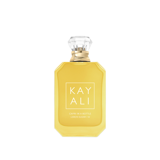Capri in a Bottle Lemon Sugar 14 by Kayali perfume bottle