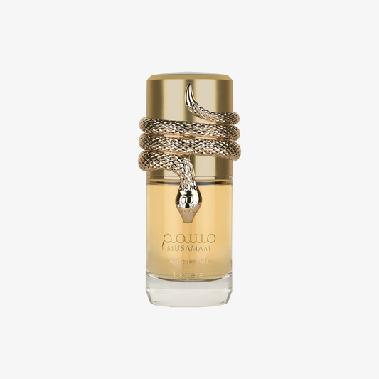 Musamam White Intense by Lattafa perfume bottle